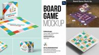 5445+ Board Game Mockup High-Resolution PSD Download