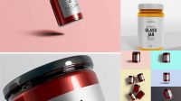 5446+ Glossy Storage Jar PSD Mockup Premium Free Mockup PSD