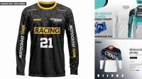 5449+ Mockup Jersey Motocross Cdr Smart Layer Mockup Free