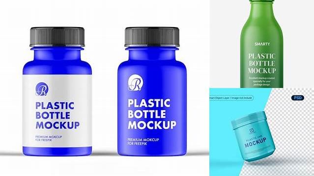 5450+ Plastic Bottle With Matt Finish PSD Mockup Easy-to-Use PSD Template