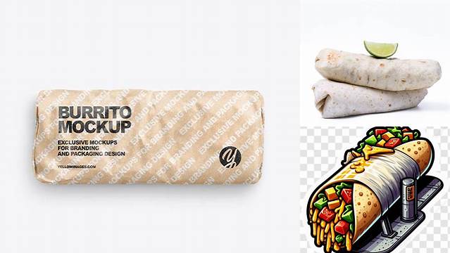 5458+ Burrito Mockup Free Digital Download