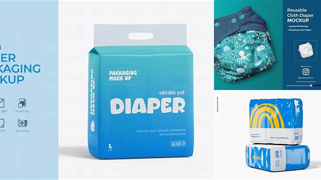 5459+ Diaper Mockup Creative Design Resource