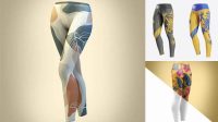 5459+ Women's Leggings PSD Mockup Back view High-Quality Design Free PSD