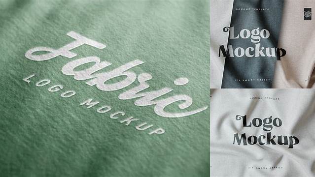 546+ Logo Mockup Fabric Include TIFF