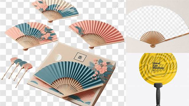 5460+ Hand Fan Mockup Smart PNG Image