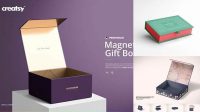 5468+ Magnetic Box Mockup Creative Design Resource