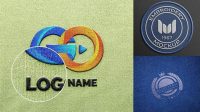 5470+ Embroidered Logo Mockup Modern Design PSD