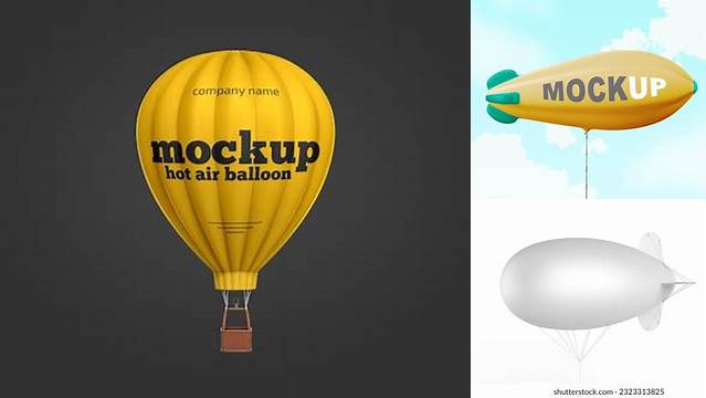 5473+ Blimp Mockup Digital Download