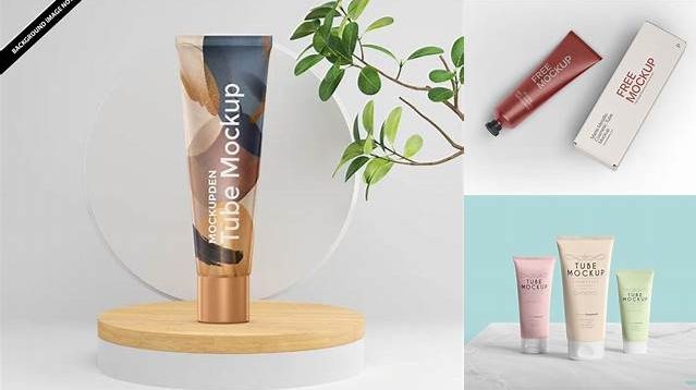 5476+ Cream Tube PSD Mockup Free Mockup PSD Template