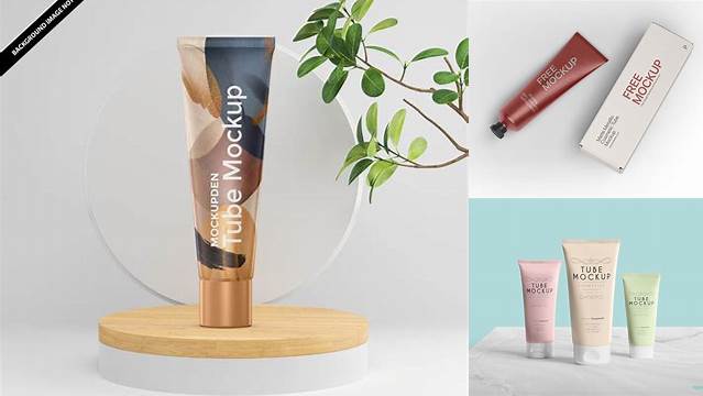 5476+ Cream Tube PSD Mockup Free Mockup PSD Template