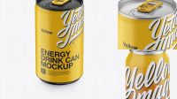 5479+ 150ml Matte Aluminium Can PSD Mockup High-Angle Shot Elegant Free Template