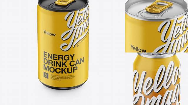 5479+ 150ml Matte Aluminium Can PSD Mockup High-Angle Shot Elegant Free Template