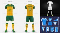 5482+ Football Soccer Uniform Mockup Free PSD Free Download