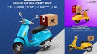 5488+ Scooter Delivery Mockup Free PSD Free Download