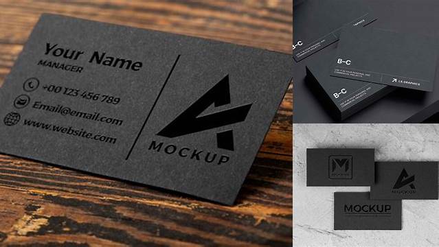 5493+ Spot Gloss Business Card Mockup Easy-to-Edit PSD