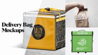 5505+ Mockup Delivery Bag Editable Photoshop File