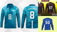 5505+ Mockup Jersey Lengan Panjang High-Resolution PSD Download