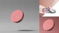 5506+ Lip Balm Tin Mockup Photoshop Freebie