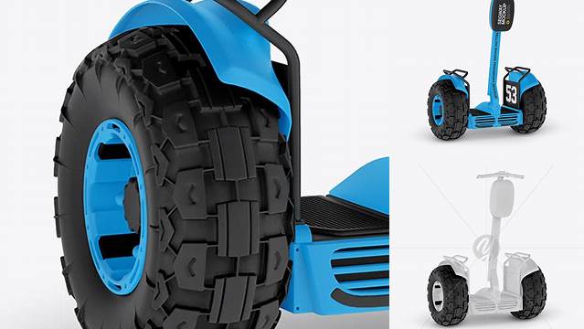 551+ Matte Segway PSD Mockup Half Side View Free PSD for Creatives