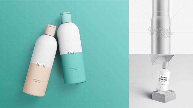 5511+ Tubular Cosmetic Bottle PSD Mockup Layered Photoshop Template