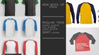 5514+ Mockup Kaos Raglan Psd Professional PSD Mockup