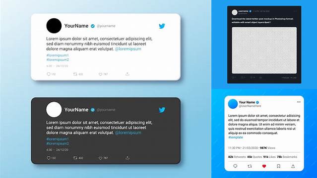 5516+ Twitter Post Mockup Free Design Resource