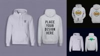 5518+ Men’s Pullover Hoodie PSD Mockup Front View Free PSD for Creatives