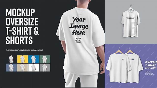 5520+ Mockup T Shirt Oversize Advanced Editable Template Free