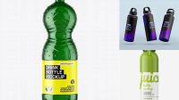 5528+ 2L Green Bottle with Drink PSD Mockup Smart Object-Based PSD Template Free