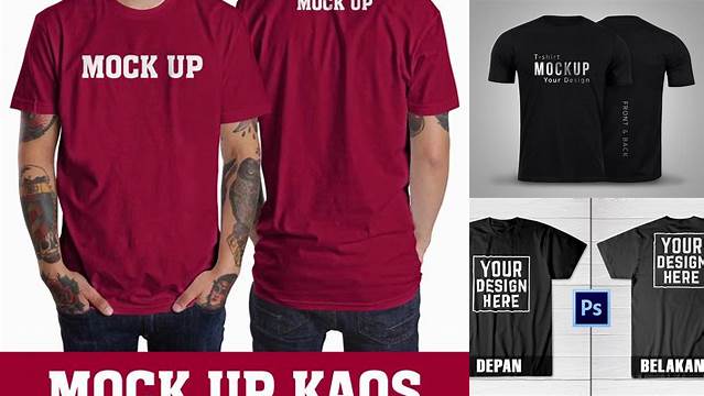 553+ Mockup Kaos Png Creative Free Photoshop Template