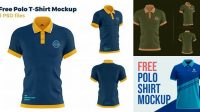 5533+ Free Polo Shirt Mockup Front And Back Psd Best for Showcase