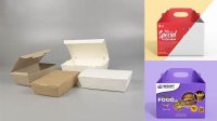 5533+ Mockup Paper Lunch Box Download Free PSD