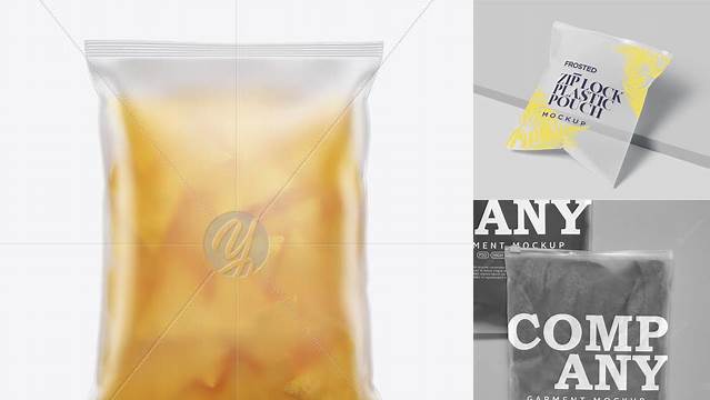 5534+ Frosted Bag Mockup Editable PSD File