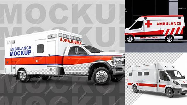 5535+ Ambulance Mockup Psd Free Free Design Resource