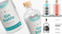 5535+ Gin Bottle Mockup Psd Free Free Editable PSD