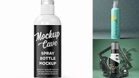 5535+ Spray Mockup Modern Design PSD