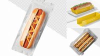 5540+ Hot Dog Packaging Mockup Professional PSD Mockup