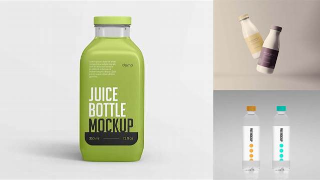 5546+ 350ml Plastic Bottle PSD Mockup Free Graphic Mockup PSD