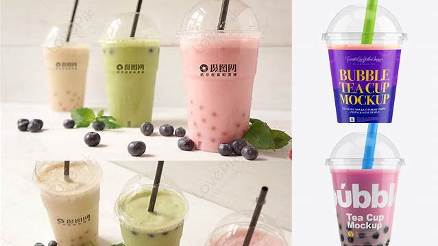 5546+ Mockup Bubble Tea Smart PNG Image