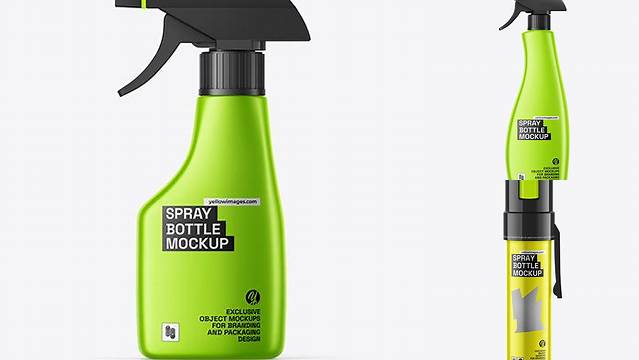 5547+ Open Matte Metallic Spray Bottle PSD Mockup Free Premium Photoshop Template Download