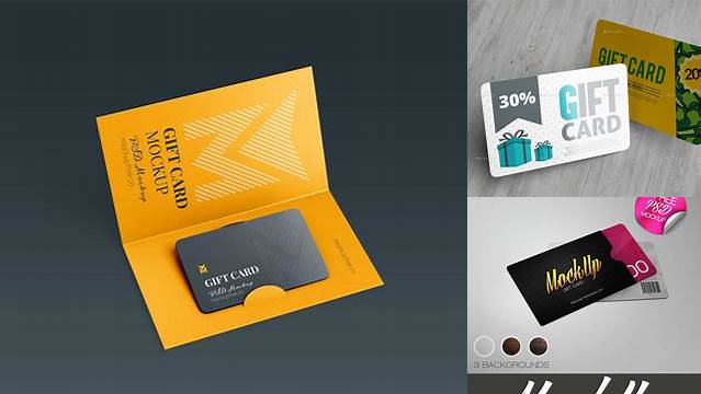 5548+ Gift Card Mockup Exclusive Free PSD Mockups