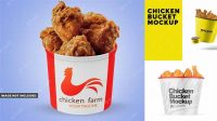 5552+ Chicken Bucket Mockup Smart PNG Image