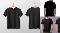 5553+ Mockup Kaos Hitam Belakang Hight Resolution