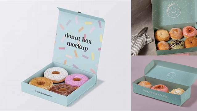 5554+ Donut Box Mockup PSD Free Download