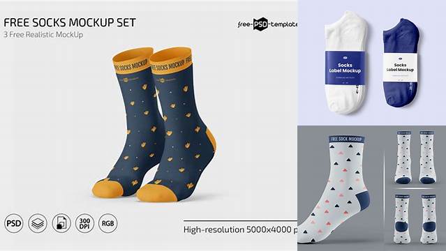 5560+ Socks Mockup PSD for Free