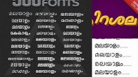 5563+ Malayalam Fonts Pack Stylish PSD for Free