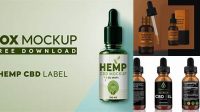 5566+ Cbd Oil Mockup Free Download Free PSD