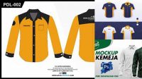 5566+ Kemeja Mockup Free PSD