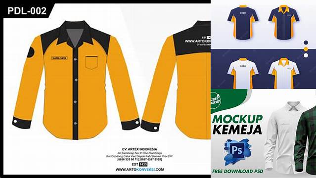 5566+ Kemeja Mockup Free PSD