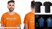 5568+ Front And Back T Shirt Mockup Photoshop Resource Free